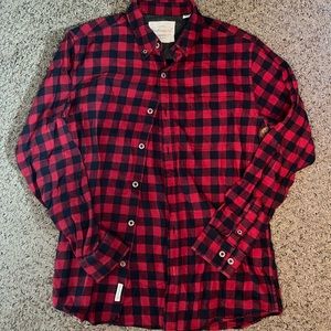 Men’s Classic Red Vintage Flannel